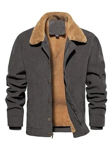 Mens Corduroy Sherpa Trucker Jacket - Product Image 3
