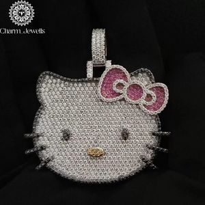 Pendentif Hip Hop Moissanite Charm Jewells en Argent 925 Certifié IGI, Forme Boule, Plaqué Or 18K, Micro-Pavé, Thème Unisexe, Quotidien - Product Image 3