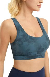 Soutien-gorge de sport personnalisable OEM à rayures, grande taille, maintien élevé, extensible dans les quatre sens, à enfiler, pour la danse et le yoga, pour femmes - Product Image 3