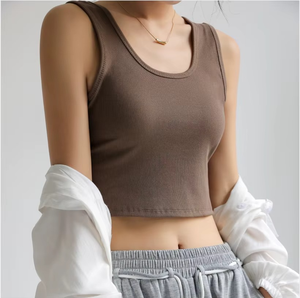 Débardeur de sport personnalisé pour femme, sans manches, séchage rapide, respirant, écologique, pour la course à pied, le yoga, en polyester/coton - Product Image 5