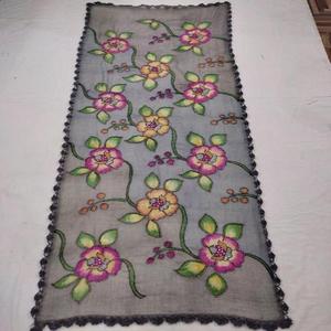 Châles en laine mérinos imprimés à la main de luxe, 100% doux, chauds, élégants, antibactériens, respirants pour femmes - Product Image 6