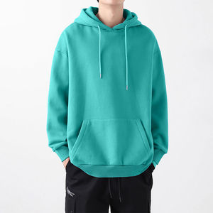 Sweat à capuche unisexe vierge brodé pour l'hiver, personnalisable, en polaire épaisse 340 g/m², style Hip Hop Streetwear décontracté - Product Image 2