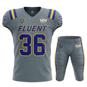 Custom Team Wholesale American Football Jersey Vintage Club Polyester Youth <b>Kit</b> Sublimated Mesh Tackle Twill American Football - Product Image 1