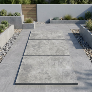 Vistaar 60x60cm Beige 20mm Thick Porcelain Outdoor <b>Tiles</b> Metal Imitation Matte Finish Acid-Resistant Wear-Resistant Swimming - Product Image 2