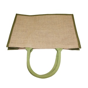 Custom LOGO Embroidery ECO-friendly <b>Shopping</b> Grocery Gift <b>Foldable</b> Reusable Cheap Tote Jute <b>Bags</b> - Product Image 3