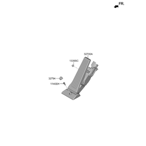 Nouvel ensemble de pédale authentique - Accélérateur OEM 32700N9110 - Product Image 2
