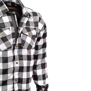 Custom CE Armored Motorcycle <b>Flannel</b> Riding Shirt Summer Breathable Windproof Anti-UV Flame-Retardant % Cotton Reinforced - Product Image 4