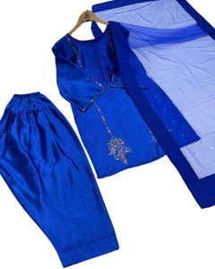 Venta al por mayor de vestidos paquistaníes de marca original de 3 piezas trajes de césped de algodón de las mujeres Kurti Salwar Kameez Bin Hameed indio paquistaní - Product Image 1