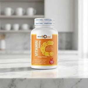 Complément alimentaire pour la santé, stimulant du système immunitaire, vitamine C, 60 comprimés à croquer, certifié GMP, Healthoxide, antioxydant pour adultes, flacon - Product Image 2