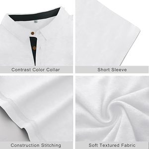 Camisas de Hombre de Alta Calidad, 100% Algodón, Antiarrugas, Lisas, Manga Corta, 200g, Casuales, Listas para Impresión de Logotipo Personalizado y Bordado - Product Image 1