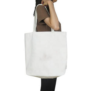 กระเป๋าผ้าแคนวาสขนาดใหญ่พิเศษ พิมพ์ลายตัวอักษรโลโก้ตามสั่ง ทนทาน ใช้ซ้ำได้ สำหรับใส่ของช้อปปิ้ง สะพายไหล่ได้ - Product Image 4