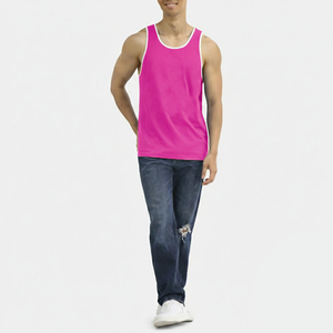Camiseta de Tirantes Personalizada de Verano para Hombre, de Alta Calidad, de Algodón, para Gimnasio, Entrenamiento, Talla Grande, Ropa Deportiva - Product Image 5