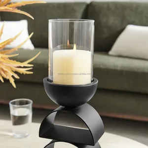 Premium Modern Decorative Stainless Steel Handmade Candlestick Holder for Interior Designers Home Styling with <b>Twisted</b> Designs - Product Image 1