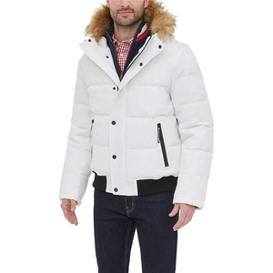 Nouvelle veste d'hiver pour homme avec logo personnalisé, de haute qualité, tendance, décontractée, épaisse, zippée, coupe-vent, rembourrée - Product Image 4