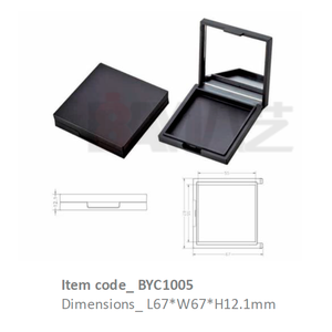 Contenedor Compacto Cuadrado Vacío de Alta Calidad para Sombra de Ojos, Bronceador, Rubor e Iluminador - Product Image 1