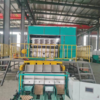 Machine de fabrication de barquettes à œufs automatiques directe d'usine, ligne de production de barquettes à œufs alvéolées entièrement automatique