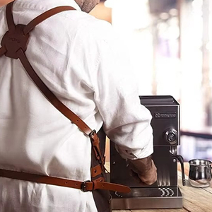 Personalized High Quality Leather Apron for Unisex Blacksmith Woodworking Pockets Strap Breathable Comfortable Leather Aprons - Product Image 3