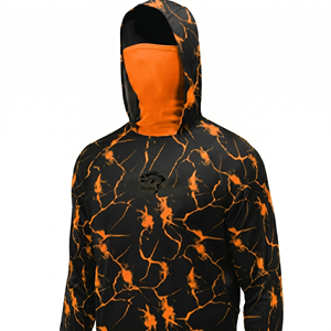 2026 Wholesale Men's 100% Polyester Breathable <b>Marble</b> UPF 50 UV Protection Quick Dry Custom Sublimation Printed <b>Mesh</b> Fishing - Product Image 1