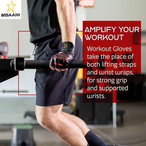 Guantes de Gimnasio de Cuero, Guantes de Entrenamiento con Soporte para Muñeca, Guantes para Crossfit, Levantamiento de Pesas, Ejercicio con Barra, Protección de Palmas y Callosidades - Product Image 5