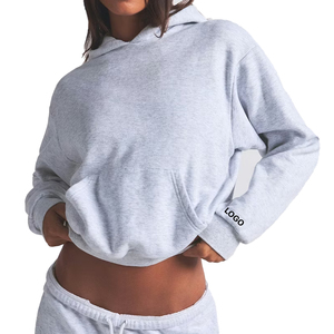 Top Selling Custom Cotton Fleece Hoodie & Jogger Set Premium Women 2 Piece Set Oversized SweatSuit <b>Lounge</b> Wear OEM Private Label - Product Image 4