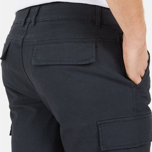Shorts cargo sportifs pour homme vert olive, taille mi-haute, élastique, 100 % coton, séchage rapide, fermeture éclair, logo avant - Product Image 6
