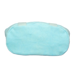 Bolsa de compras de algodón de color azul con estilo personalizable al por mayor con forro 12 Oz bolsa de playa de lona de algodón teñido para mujer - Product Image 4