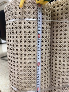 Natural <b>Light</b> and Strong Large Curvature Rattan Webbing Cane Mesh Wicker Roll Woven Webbing Rattan Roll for Chair Repair Project - Product Image 6