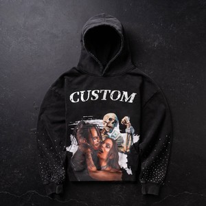 Factory Price Men's Fleece Pullover Hoodie Cotton Fleece Pullover Private Label Production - Product Image 3