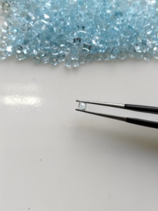 Topacio Azul Cielo Natural de 2.5MM, Corte Cuadrado Escalonado, Piedras Preciosas Sueltas para Joyería - Product Image 2