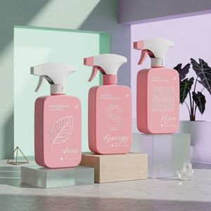 Botella de Spray Cuadrada de PET de 350ml/500ml, Color Rosa, con Pulverizador Fino y Bomba de Gatillo para Cabello, Cuerpo y Limpiador Facial, Fábrica OEM en Vietnam - Product Image 5