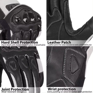 Gants de course respirants en fibre de carbone pour hommes, résistants à l'usure et aux chocs, pour la moto et le cyclisme en extérieur - Product Image 4