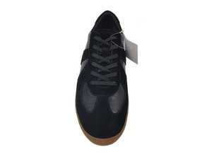 Chaussures de marche pour hommes en cuir synthétique noir à lacets, respirantes, avec semelle intermédiaire et extérieure en EVA, en cuir véritable, toutes saisons, décontractées - Product Image 5