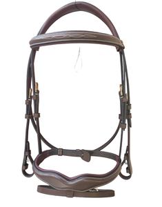 บังเหียนม้าหนังแท้คุณภาพสูง ทนทาน ออกแบบตามหลักสรีรศาสตร์ พร้อมแผ่นรองศีรษะ ปรับแต่งได้ตามต้องการ สำหรับการขี่ม้า - Product Image 2