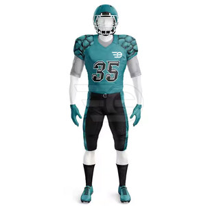 Uniforme de football américain personnalisable, léger, à manches courtes, pour les entraînements des joueurs, vêtements de sport pour hommes - Product Image 2