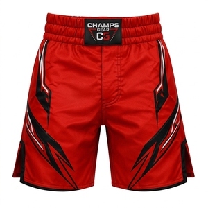 Shorts de combat MMA Vale Tudo personnalisés pour grappling, arts martiaux, imprimés par sublimation, antibactériens, séchage rapide, unisexe - Product Image 1