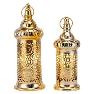 Lanterne marocaine intemporelle en métal pour une décoration intérieure élégante, offrant une lumière ambiante chaleureuse et une beauté culturelle exotique - Product Image 5