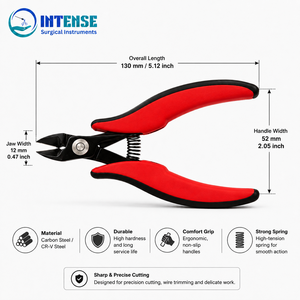 Pince coupante de précision à logo personnalisé, coupe-fil professionnel pour bijoux, coupe-fil latéral en acier au carbone, fournisseur d'usine OEM - Product Image 6