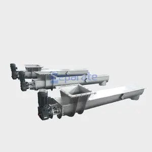 High quality Shaftless screw conveyor for Sludge cake conveying in wastewater treatment