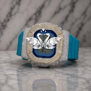Best Quality Luxury Moissanite Diamond Watch Full Bling Wristwatch for Men Women Fashion Party Jewelry Available For Sale - Product Image 2