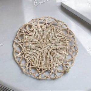 Rattan <b>Wall</b> <b>Decor</b> Circular Bohemian Woven Art Nature Theme Home <b>Decor</b> Living Room <b>Wall</b> Sculpture Single-piece Package - Product Image 3