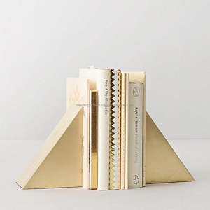 Paires de serre-livres modernes et minimalistes en aluminium, durables, faits à la main, supports de livres de qualité supérieure pour la maison, la bibliothèque et l'organisation du bureau - Product Image 5