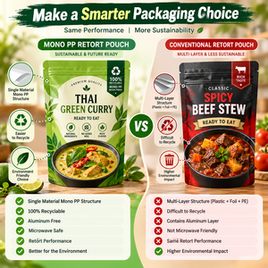Your Brand Chicken Tikka Masala 300g Stand up Retort Pouch Zipper Top BOPP/VMCPP <b>Heat</b> Seal Ready Meal <b>Pack</b> - Product Image 4