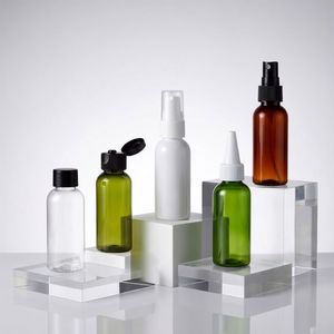 <b>Spray</b> <b>Bottle</b> Round PET 100ml Amber Green Clear <b>Plastic</b> Fine Mist Sprayer for Toner Skin Care Cosmetic Packaging Factory Vietnam - Product Image 1
