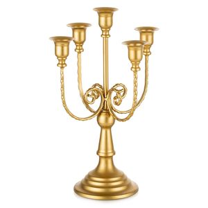 Stylish Metal <b>Candelabra</b> Candle Holder Modern Design Centerpiece For Living Room Dining Table Wedding Decor Item - Product Image 6