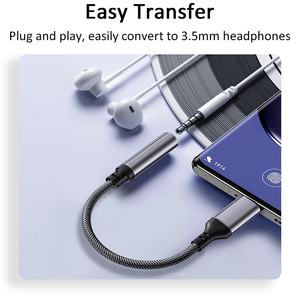 <span class=keywords><strong>Adaptateur</strong></span> <span class=keywords><strong>Jack</strong></span> Audio <span class=keywords><strong>USB</strong></span> 3,5 mm <span class=keywords><strong>pour</strong></span> MacBook, Téléphones, Lecteurs MP3 Pixel, Haut-parleurs, Ordinateurs, Systèmes Home Cinéma, Projecteurs, Utilisation avec Microphone - Product Image 3