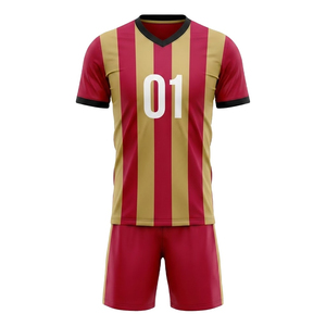 Ensemble de maillots de football personnalisés par sublimation à séchage rapide, tenue d'entraînement pour équipe, avec logo et numéro personnalisés, saison 2026 - Product Image 1