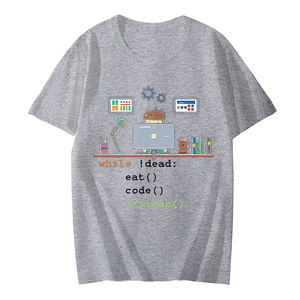 T-shirts décontractés d'été 100 % coton pour hommes, logo personnalisé sérigraphié, coupe ample, couleur unie, respirant, écologique, tendance - Product Image 4