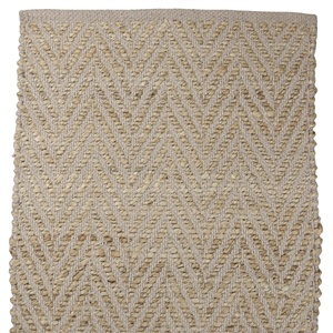 Tapis en jute jacquard tissé à la main 1,5 m x 0,9 m, tissage plat, fibre naturelle, écologique, adapté aux animaux, nouveauté moderne, antidérapant - Product Image 1