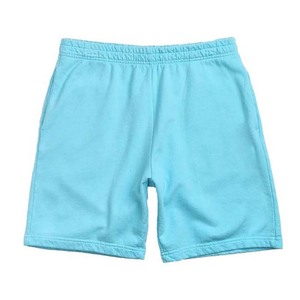 Shorts décontractés pour hommes en toile bleu clair, écologiques, taille mi-haute, couleur unie, tricotés et respirants - Product Image 5