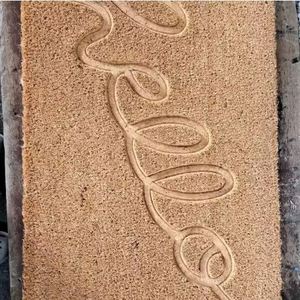 Alfombra de Entrada de Fibra de Coco Hecha a Máquina Personalizada con Borde Acolchado Antideslizante y Estampado de Bienvenida para Uso en el Hogar y Hoteles - Product Image 3